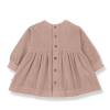 Oudroze corduroy kleedje - Cristina old rose 